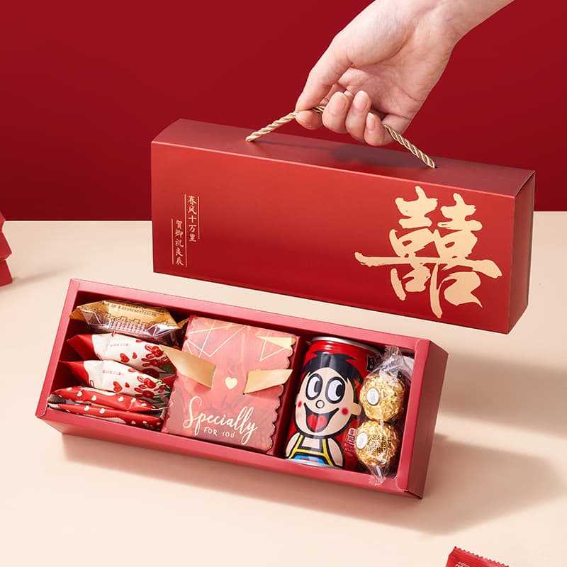 Wedding Candy Gift Box Set with Candies Bridal Shower Favor Engagement Banquet Return Gift for Guests