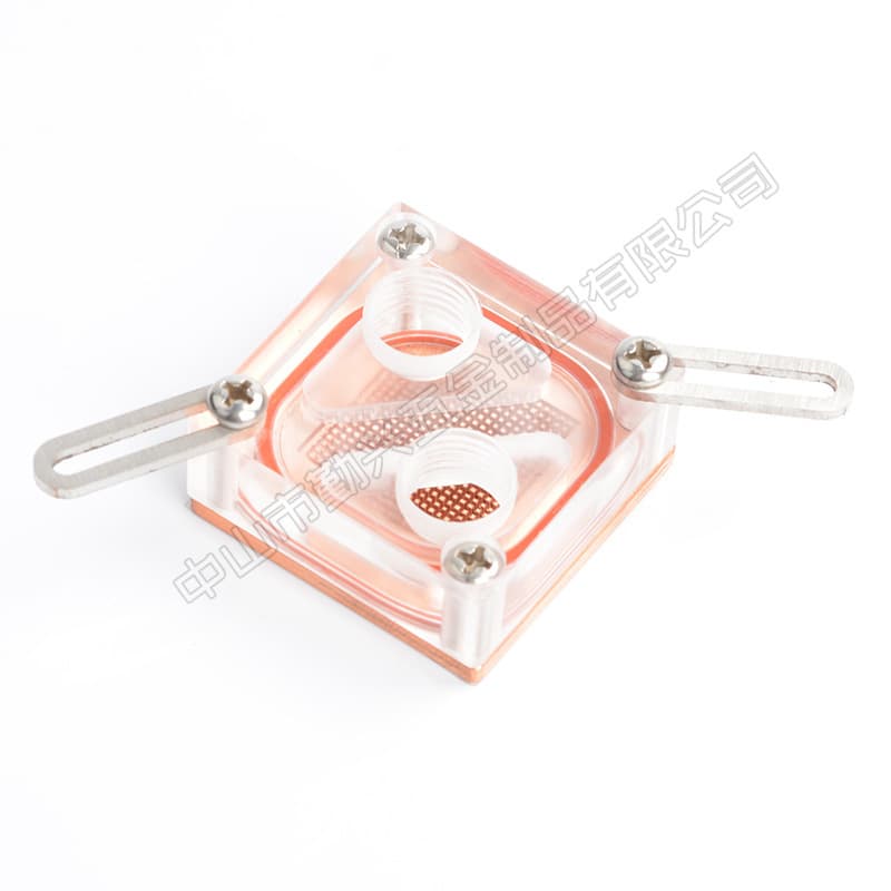 Computer Water Cooling Parts Northbridge/Southbridge Water Block Copper Base Plate Acrylic Cover with Adjustable Mounting Kit