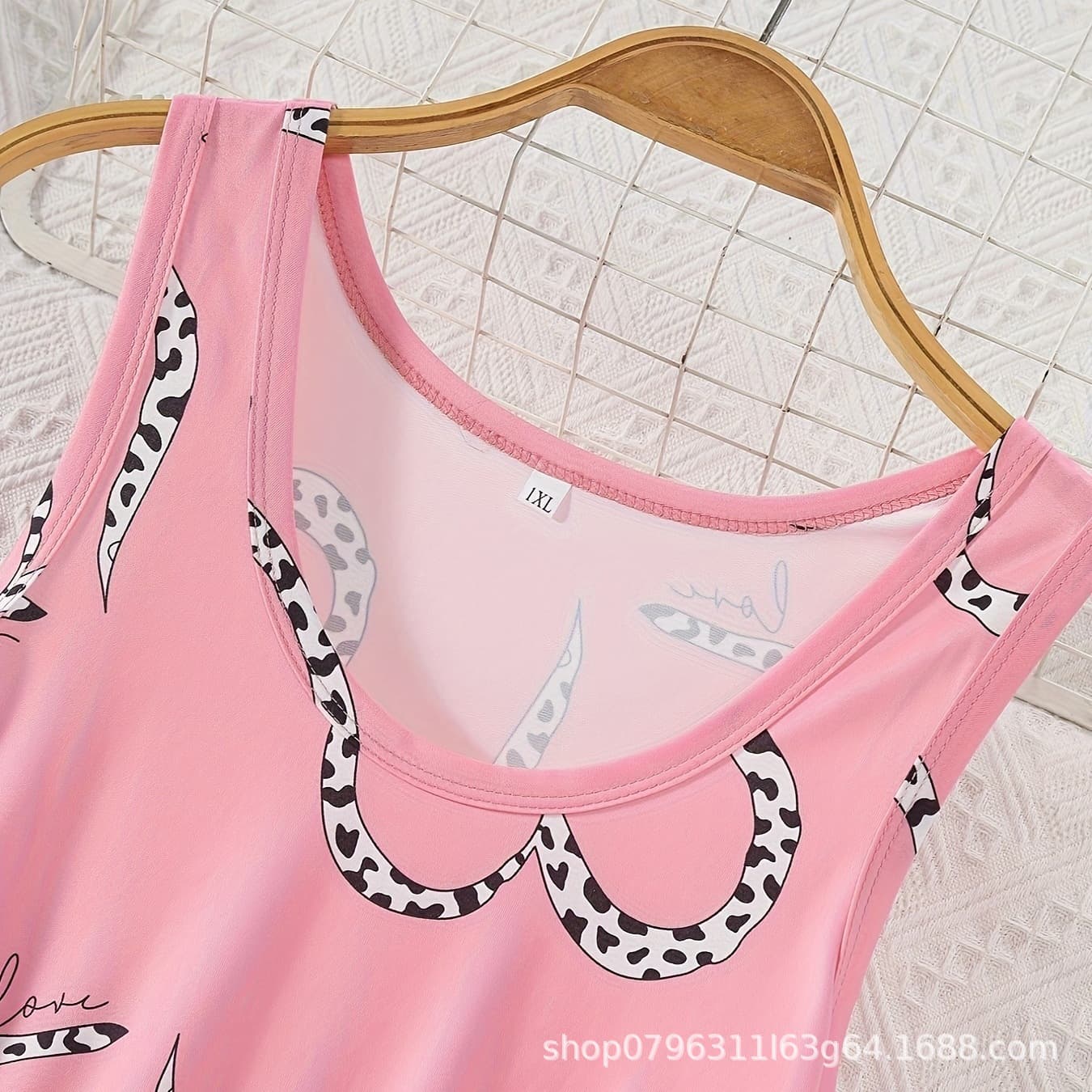 Amazon's new summer home dress with heart print, women's T-shirt dress