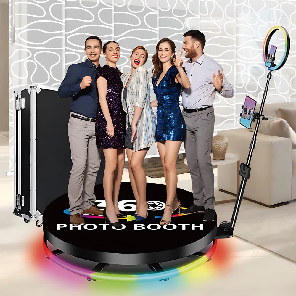 360 Degree Photo Booth Party Supplies Factory Ring Shot around Photography Wedding Commercial Event Bar Rental Adjustable Airbox