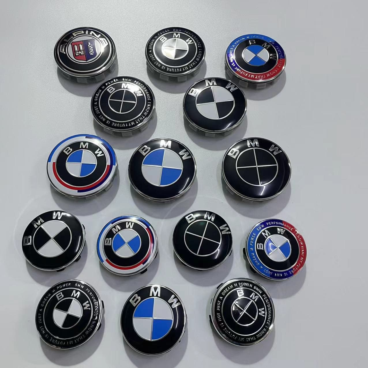 Compatible with OEM BMW Wheel Hub Center Caps for 1 Series 3 Series 5 Series 7 Series X1 X3 X4 X5 X6 Car Tire Emblems