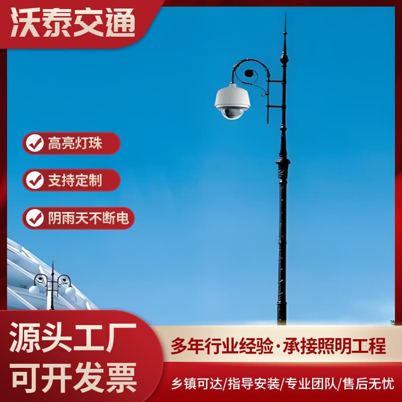 Electronic police pole 3 meters 3.5 meters 4 meters 6 meters factory direct sales electronic police pole at road intersection