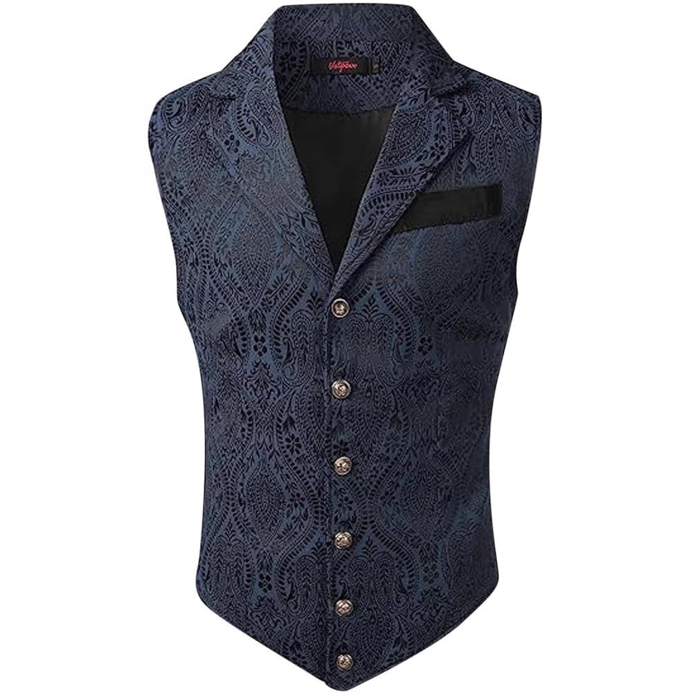 2025 Cross-Border Men's Business Suit Vest, Fashionable British Retro Vest, Casual Suit Fitted Vest