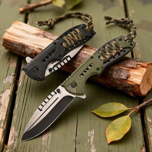 Folding Knife Outdoor Survival Knife Portable Large High-grade High Manganese Steel Sharpened Multi-function Folding Knife Yangjiang Folding Knife Cross-border