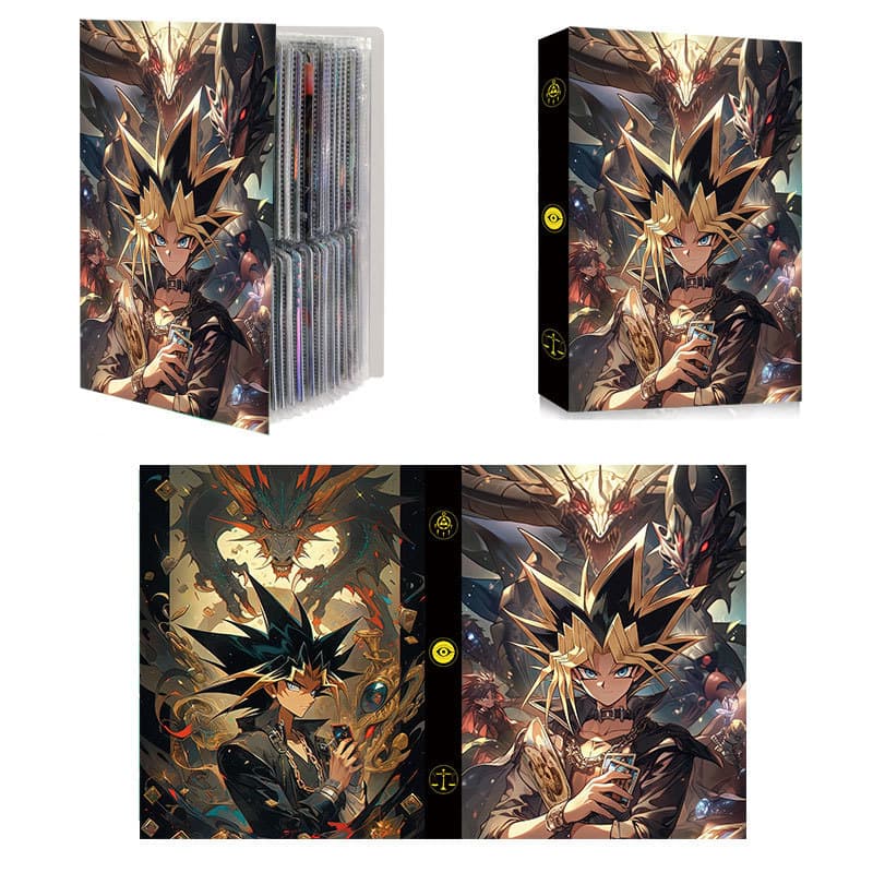In Stock 4-Pocket Yu-Gi-Oh! Card Album Cartoon Anime Card Collection Book Game Card Holder 240 Cards