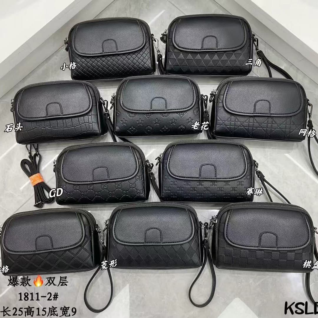 2026 Summer New Premium Lychee Pattern Women's Bag Shoulder Bag Crossbody Bag Handbag Minimalist Casual