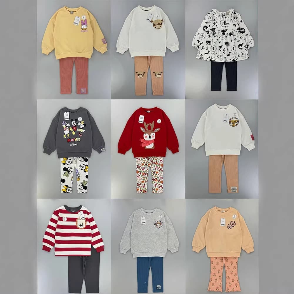 【First batch approval】Next children's terry sweatshirt set for middle children toddler tracksuit set