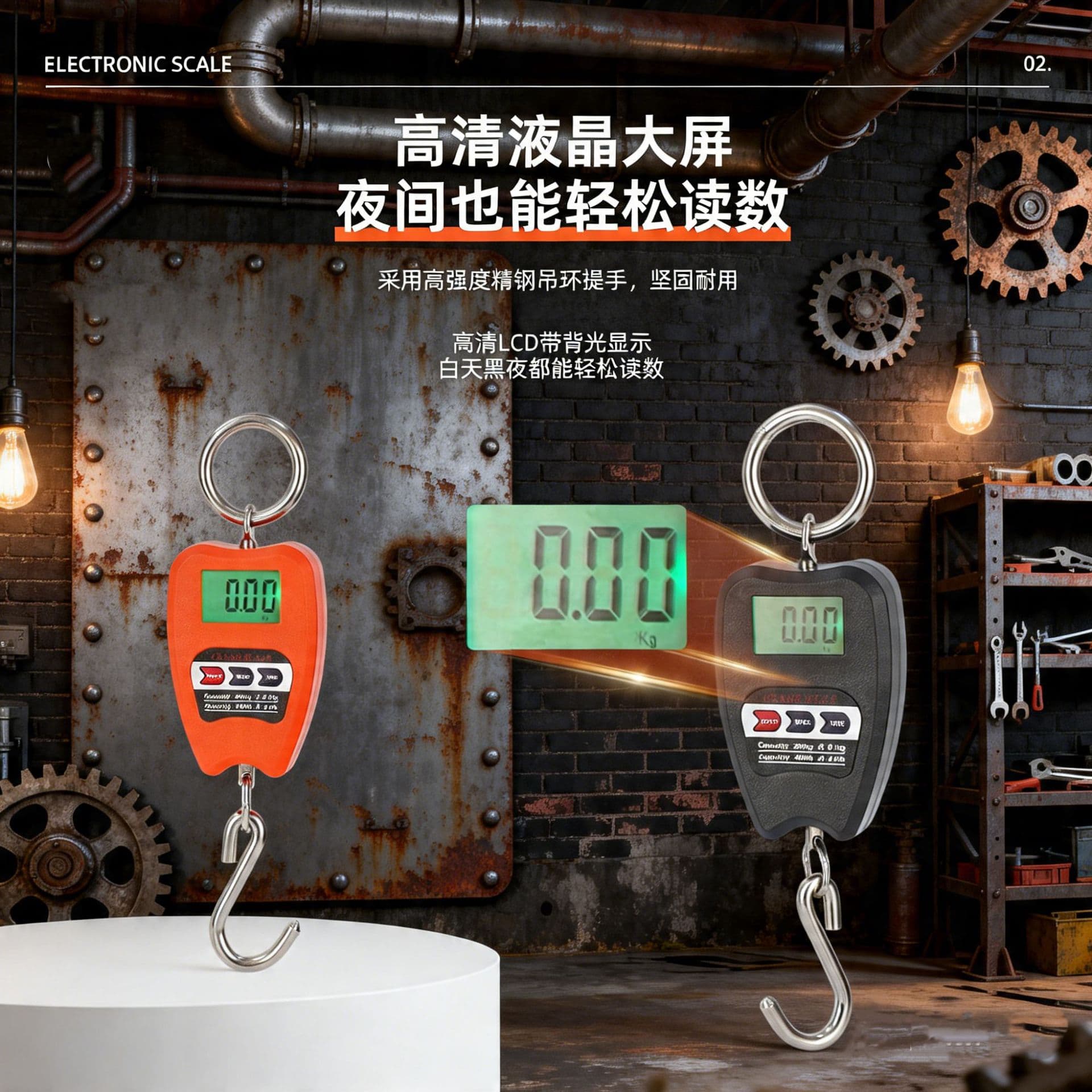 Wholesale 200kg Hanging Scale Small Industrial Electronic Scale Precision Portable Handheld Scale