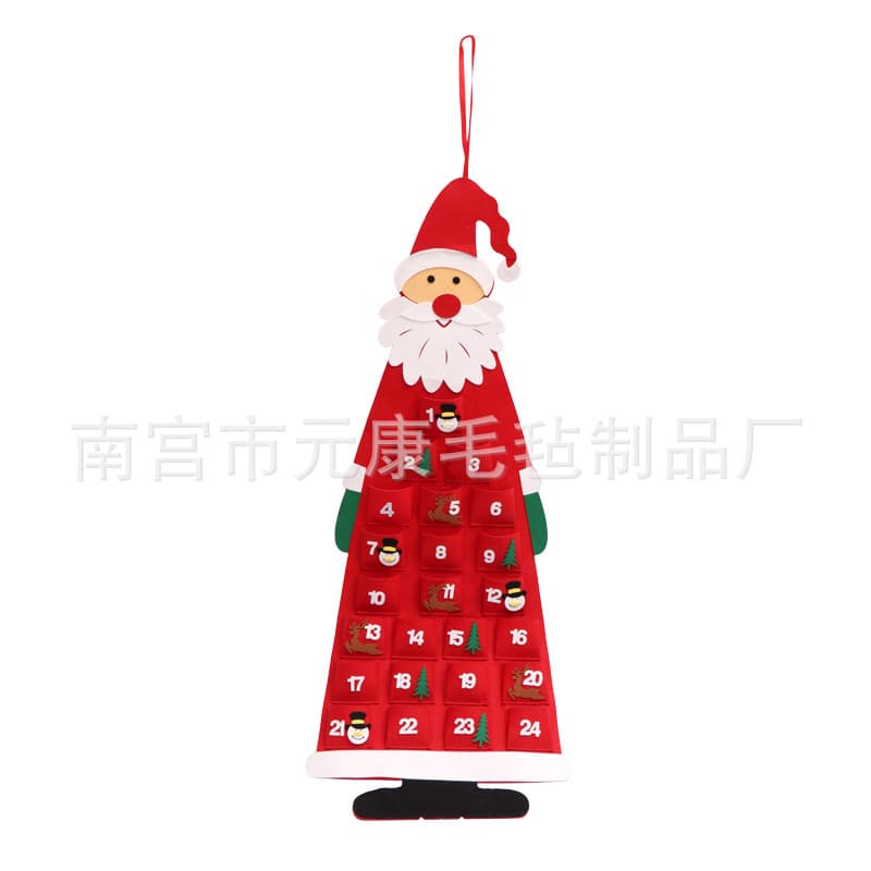 Cross-border Supply Christmas Tree Mall Decoration Hanging Ornaments Christmas Gift Felt Christmas Tree DIY Santa Claus