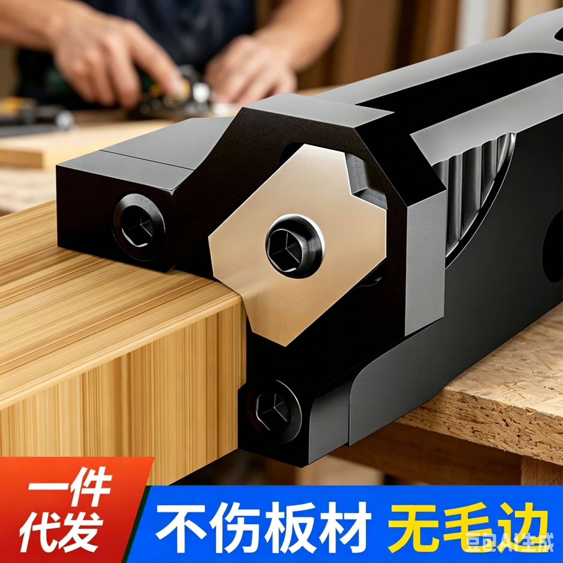 Edge Deburring Tool for Removing Burrs and Trimming Edge Strips, Aluminum Alloy Woodworking Manual Edge Scraper