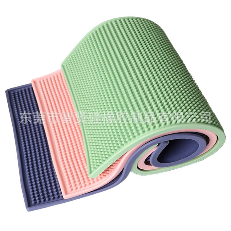 Bar Mat Milk Tea Shop Drainage Mat Non-Slip Bar Cup Mat Shaker Cup Pounding Mat Square