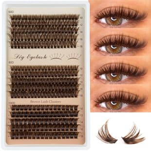 Brown Lash Clusters Puffy Eyelash DIY Natural Volume Lashes