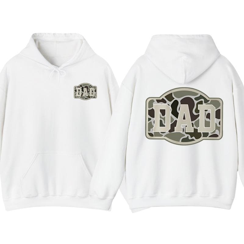 [Cross-border EU Size] Camo Dad Hoodie, Army-Inspired Hunting Pullover
