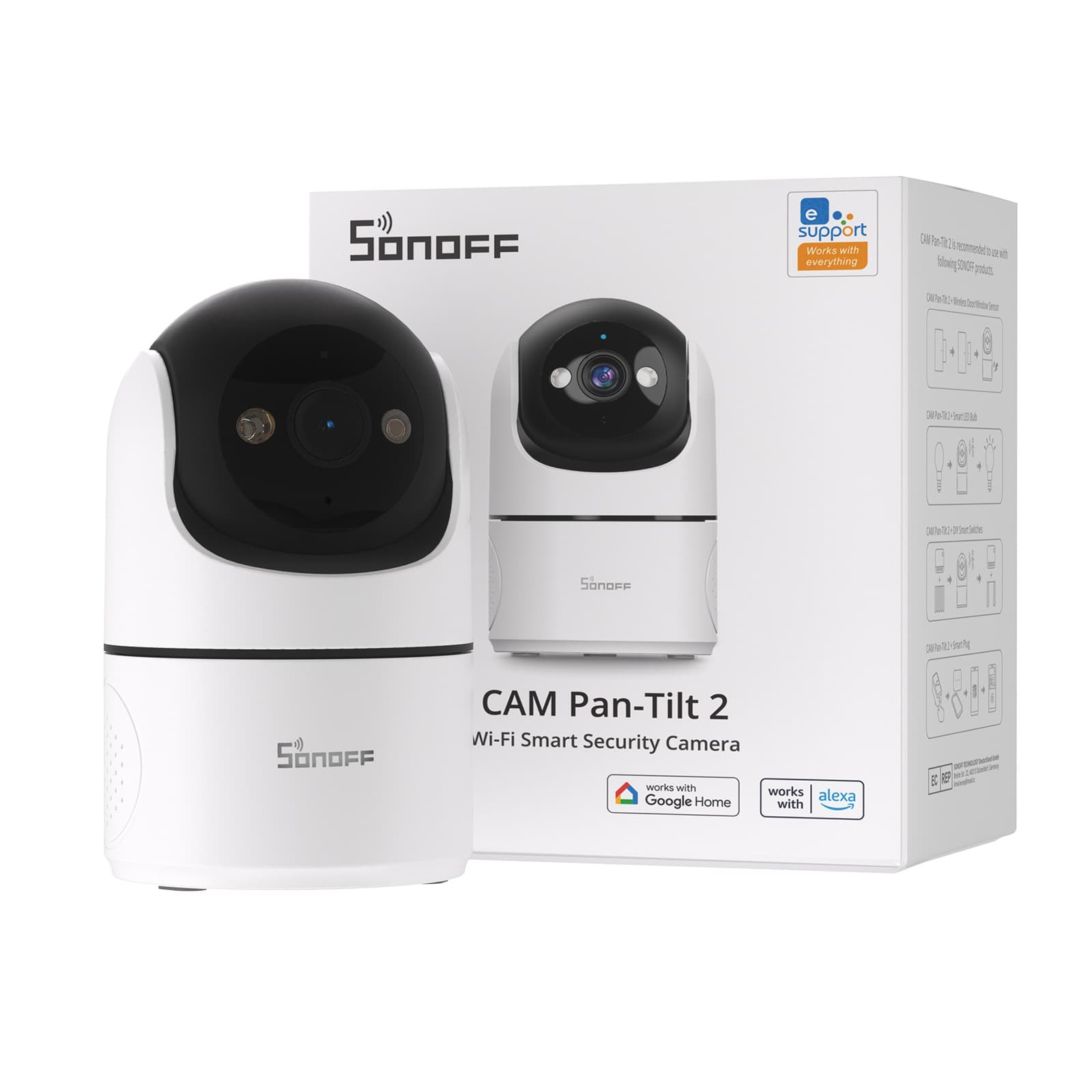 SONOFF CAM-PT2 WiFi Smart Camera 1080P Indoor Smart Home Security Surveillance