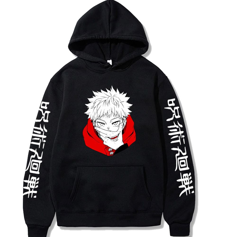 Itadori Yuji Hoodies Women Men Long Sleeve Hooded Sweatshirt