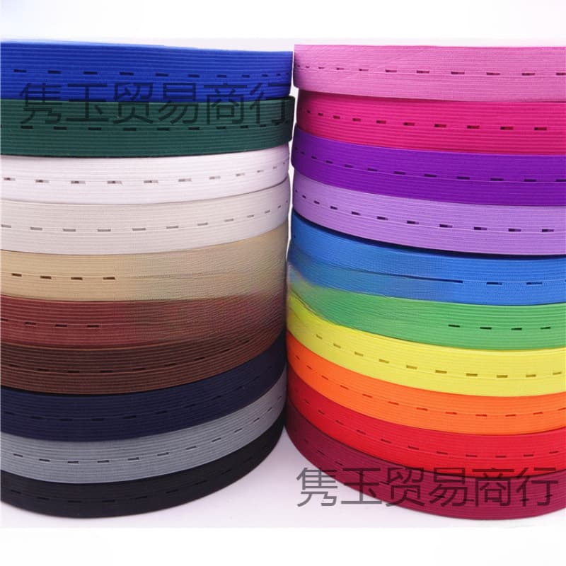 2cm Colorful Adjustable Elastic Band with Buttonholes for Baby and Maternity Diaper Use