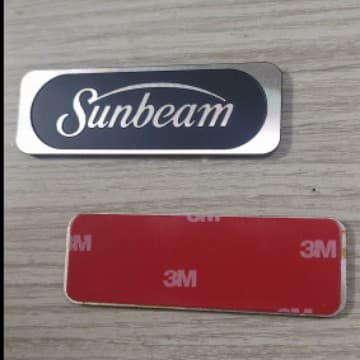 Brushed Aluminum Metal Nameplate for Cabinets, Bathroom, Doors, Logo Tags, Car Modification Emblems