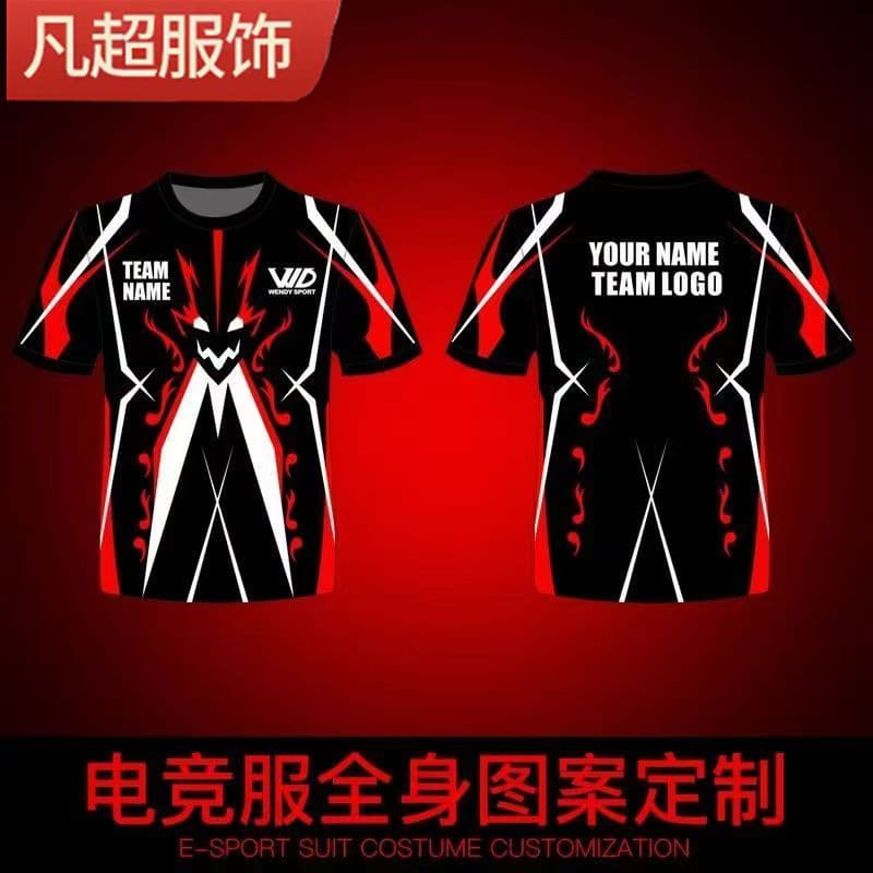 Short Sleeve T-Shirt Esports Competition Jersey EDG 2023 Team Uniform Game Same Style Club Clothing Jacket with Printed Logo