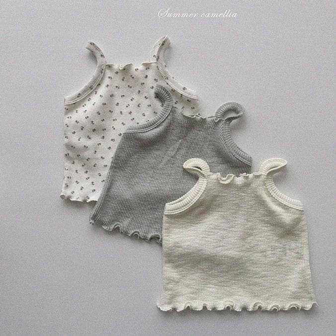 Korean infant and children's clothing cute ribbed camisole AOSTA baby girl summer bottoming shirt