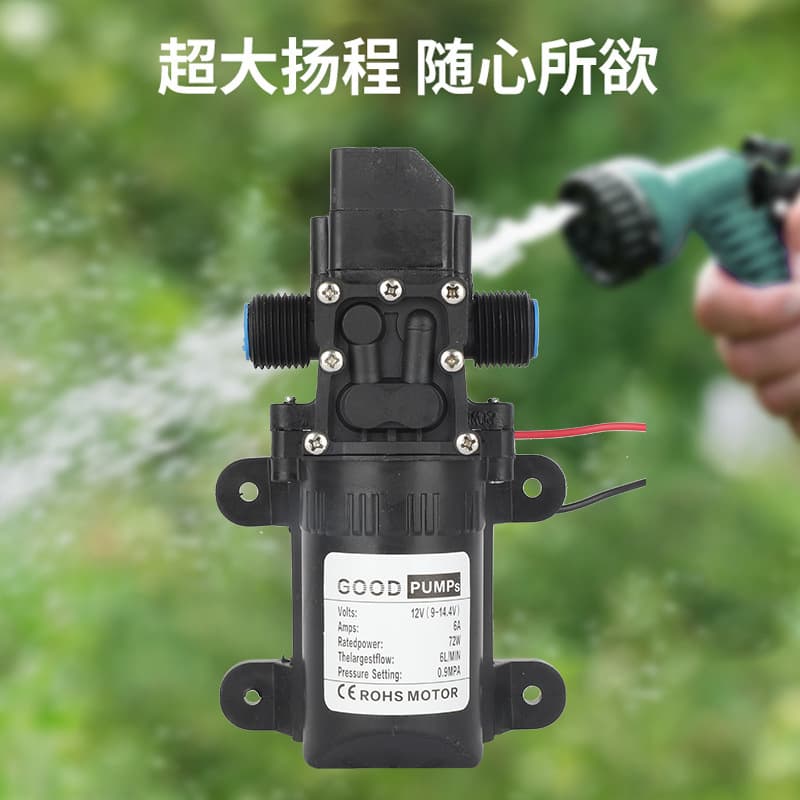 Electric Diaphragm Pump 12V High Pressure Car Washing Machine High Power Water Pump Car Wash Water Pump Electric Sprayer Accessories Wholesale