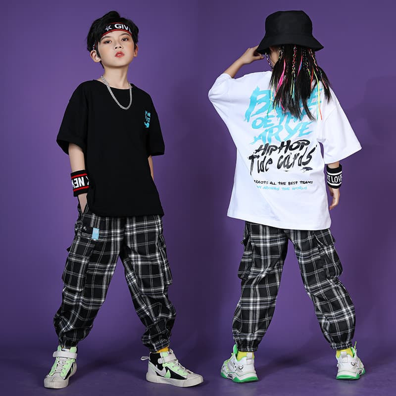 Children's Performance Costume Girls Jazz Dance Street Dance Set Boys Hip Hop Fashion Outfit for Children's Day Performance