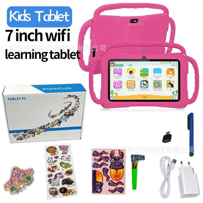 7-inch Kids Tablet Android Learning Tablet PC with WiFi Bluetooth Support Wholesale