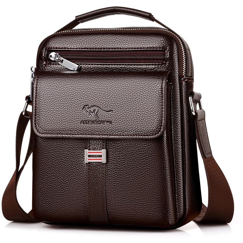 Men's Fashion Street Style Shoulder Bag Casual Travel Handbag Leather Crossbody Bag Durable Ultra Synthetic Fiber Bag for Men