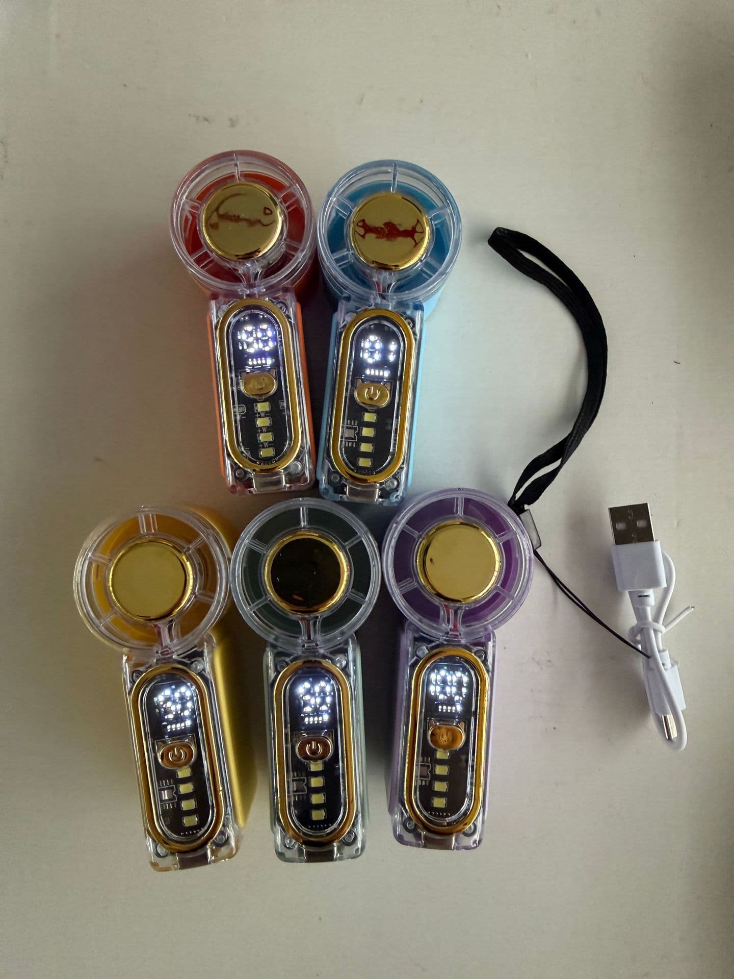 New Mini Handheld Fan X699 Dopamine Color Scheme Night Light Gift Portable High-Speed USB Charging