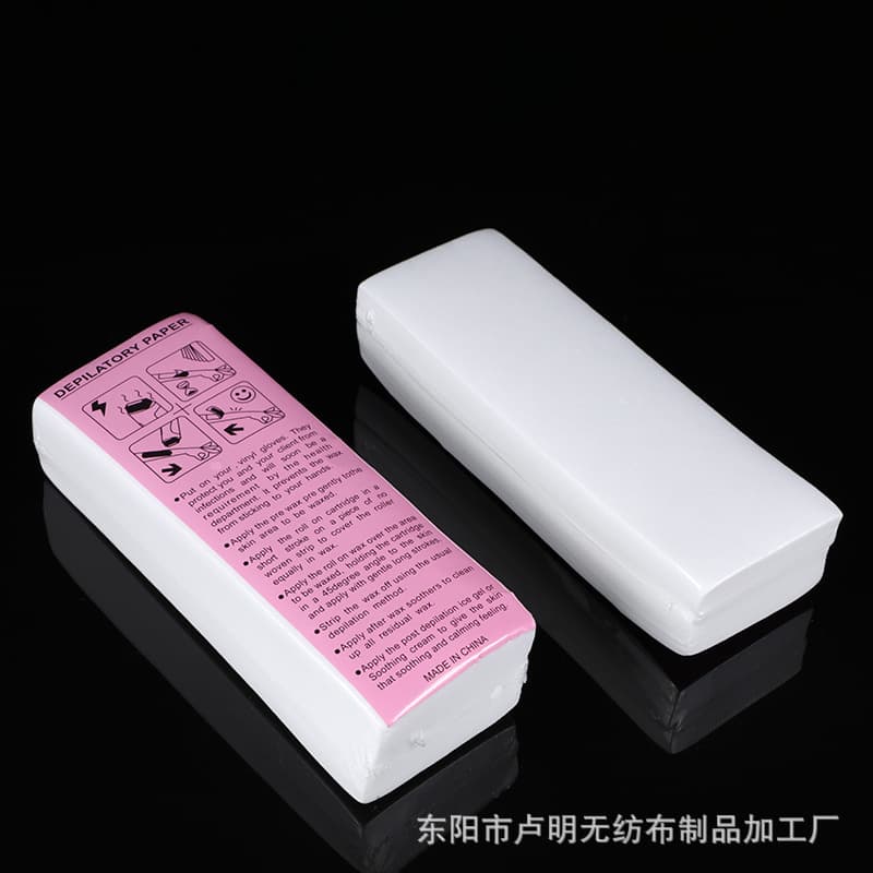100-Piece Thickened White Non-Woven Disposable Hair Removal Wax Paper for Body Beauty