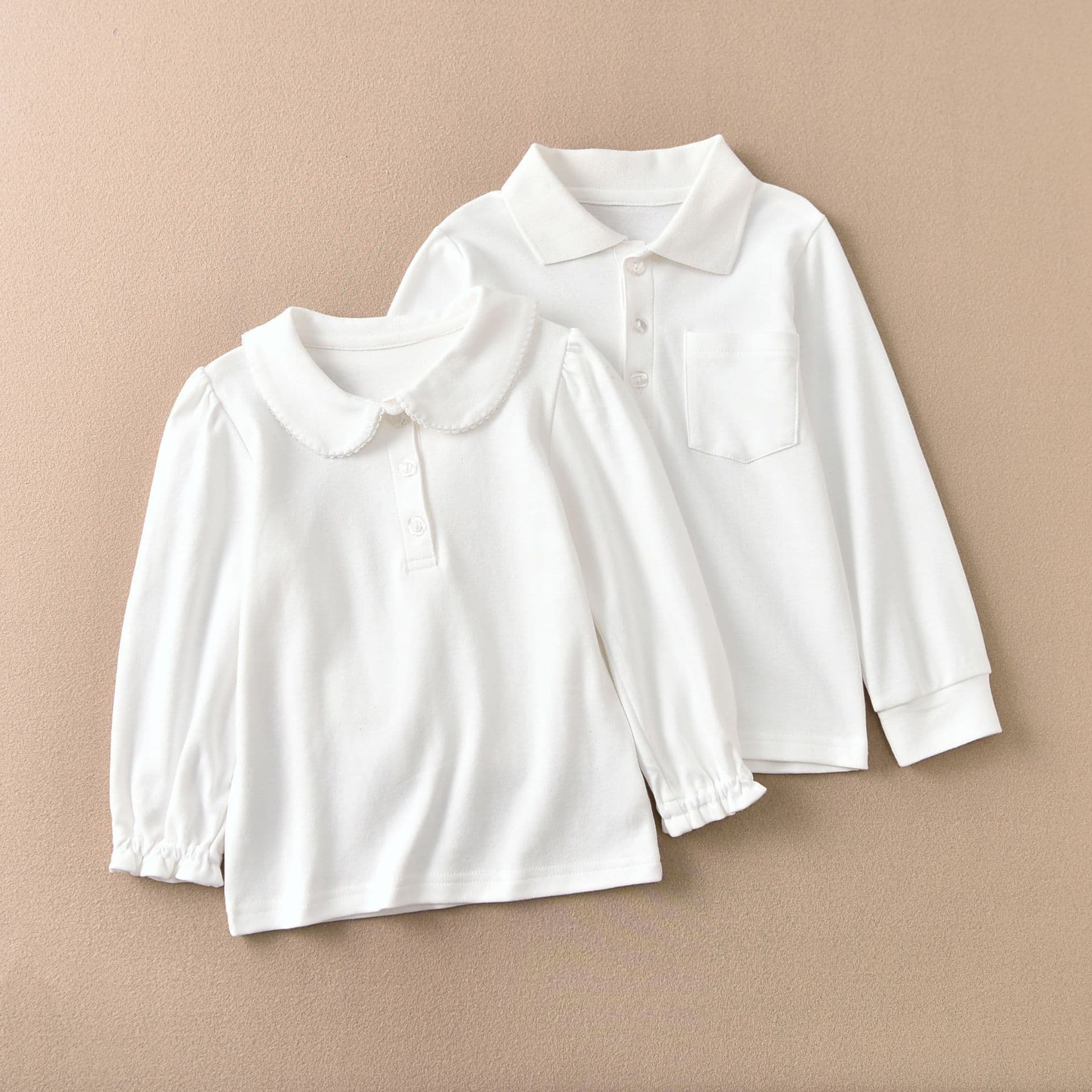 Uniform Performance Versatile T-Shirt Exported to Japan White Student T-Shirt Undershirt for Boys and Girls Children's Base Layer Top