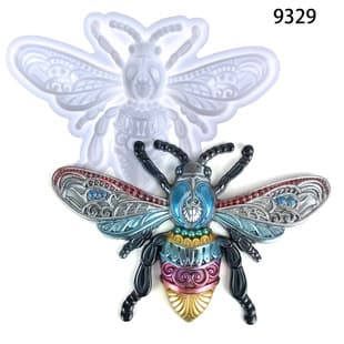Bee Ornament Silicone Mold DIY Resin Craft Living Room Wall Decoration Semi-3D Bee Resin Mold