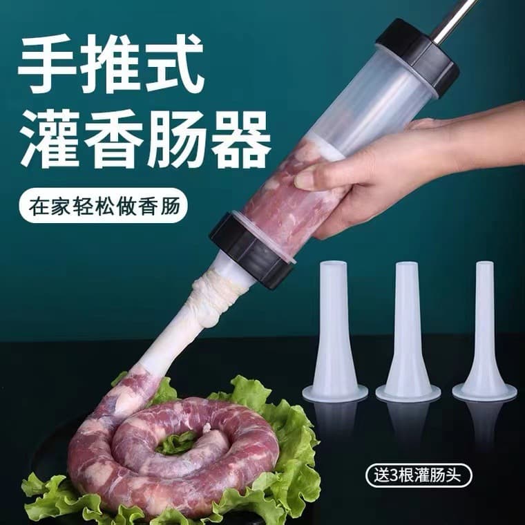 Manual Sausage Stuffer for Home Use, Sausage Filler Tool for Stuffing Sausages, Casing Filler for Homemade Sausages