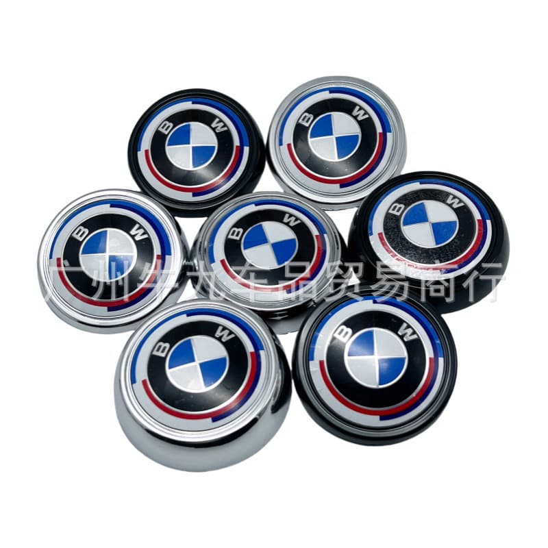 For older BMW X3 X6 X5 rear badge E70 E71 rear tailgate emblem cover blue-white/anniversary