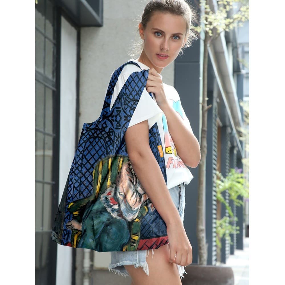 Matisse Woman in Armchair Fashion Foldable Eco-Friendly Shopping Bag Travel Storage Cloth Tote Shoulder Bag