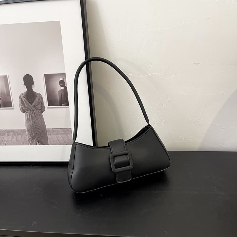 Single-Shoulder Baguette Bag 2024 Autumn and Winter New Women's Bag Stylish Simple Underarm Bag Fashionable Casual Crossbody Bag New Model