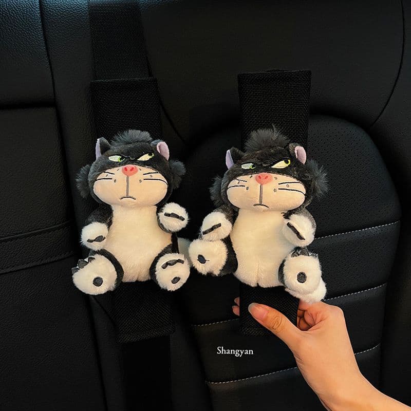 Car Seat Belt Shoulder Pad Pair, Cute, All-Season Universal, Summer Car Interior Decoration, Safety Belt Cover