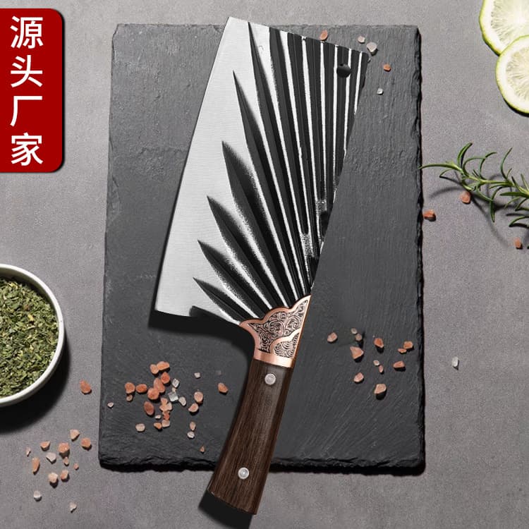 Hand-Forged Kitchen Knife, Household Knife, Cutting Knife, Meat Slicing Knife, Chef Chopping Bone Knife, Yangjiang Dual-Purpose Knife