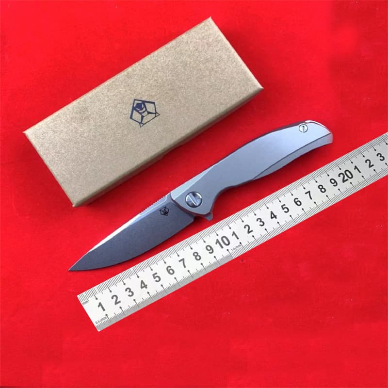 Cross-border Bear Head Quantum 4th Gen Titanium Alloy Folding Knife Multi-functional Camping Knife Portable Folding Knife Fruit Knife
