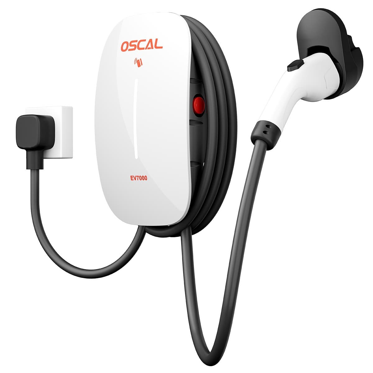 2025 New OSCAL Oscar EV7000 Wall-Mounted Portable EV Charger Drop Shipping