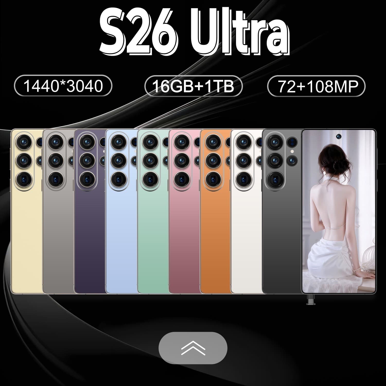 Cugo Cross-Border Smartphone Built-In Pen S26 Ultra 4g 6.75 Large Screen 3+64 Amazon Tk Hot Model