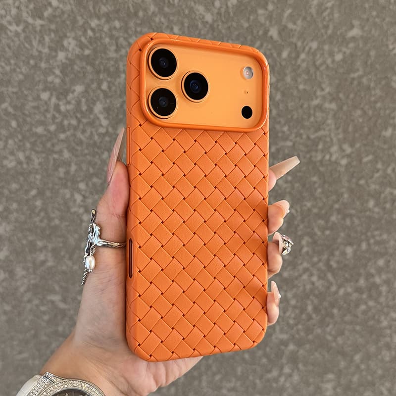 Lightweight Woven Heat-Dissipating Case for iPhone 17 Pro Max, Apple 17 Air Silicone Drop-Proof Protective Cover