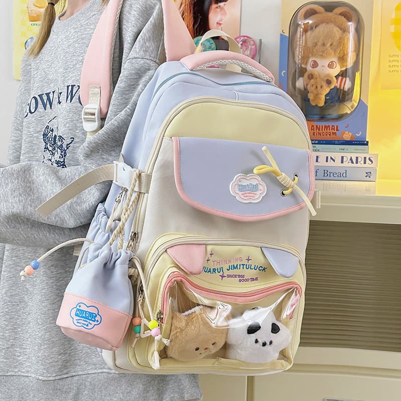 Dopamine Ita Bag Backpack 2025 New Large Capacity Backpack Cute Middle School High School Student Girls Schoolbag