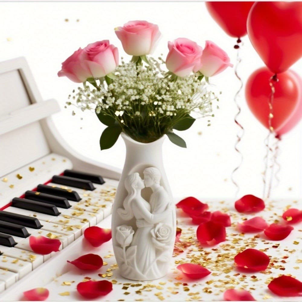 Couple Vase Silicone Mold for Aromatherapy Plaster DIY Decoration Mold