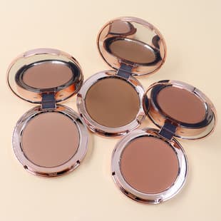 Cross-border no-logo small-batch printable natural lightweight contour powder compact single-color sculpting gold contour palette