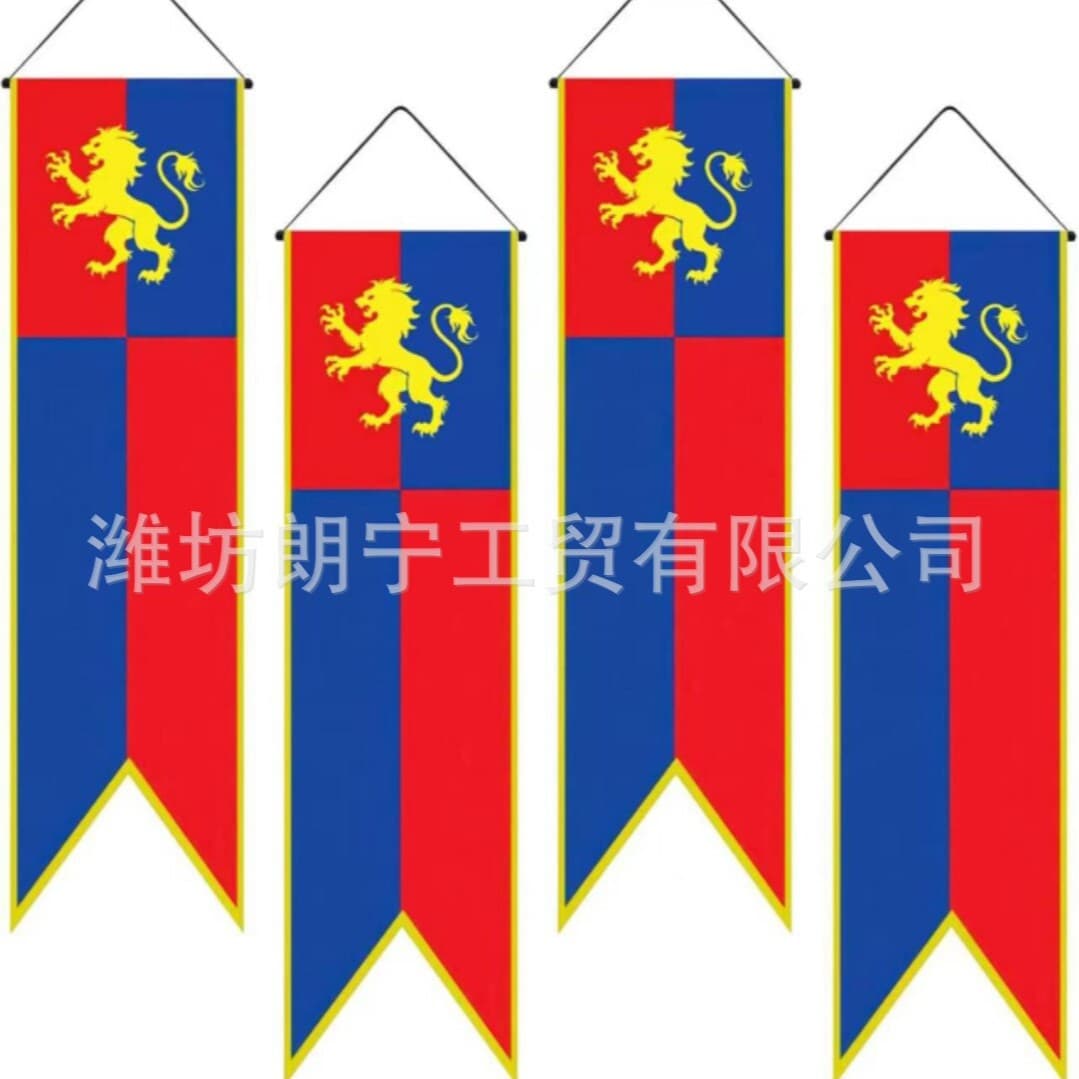 Medieval Fantasy Style Drop Down Banner Hanging Medieval Party Decoration Castle Theme Party Bunting