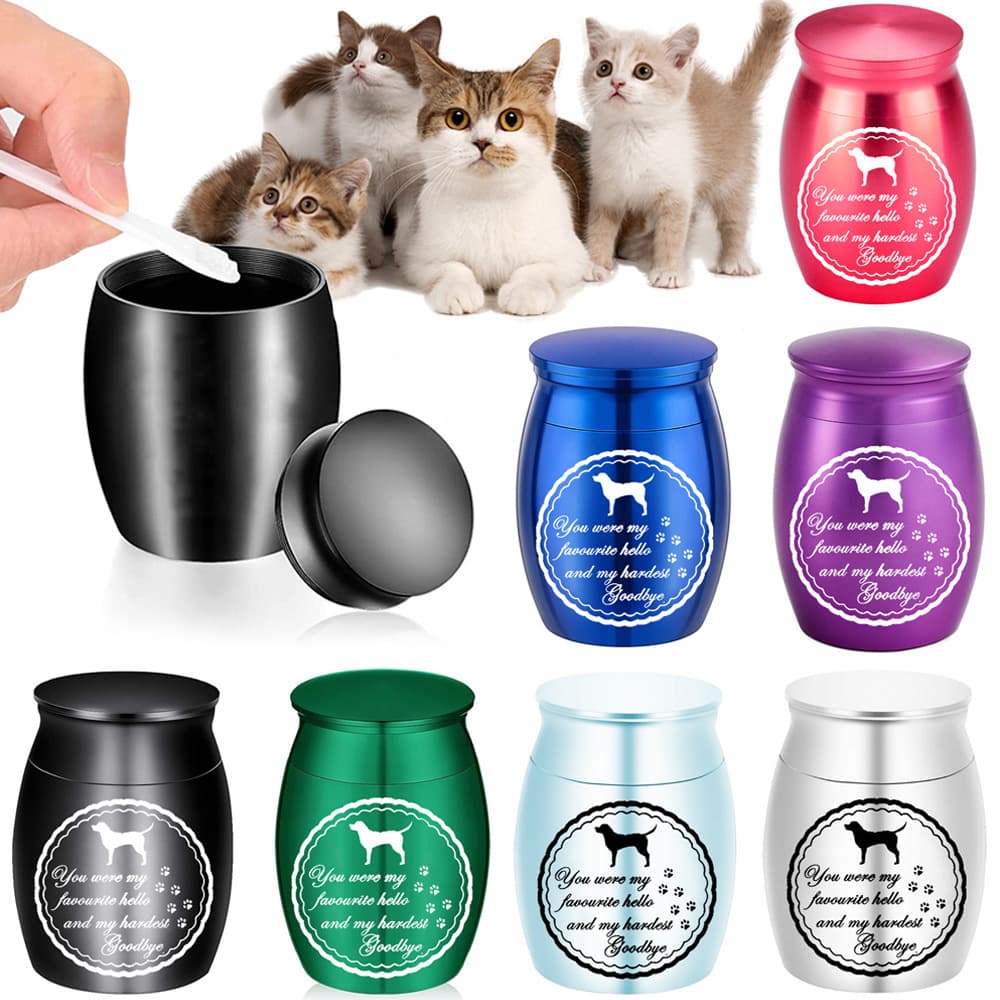 Amazon Bestselling Cremation Jewelry Memorial Pet Cat Dog Hair Ash Container Mini Essential Oil Bottle Urn