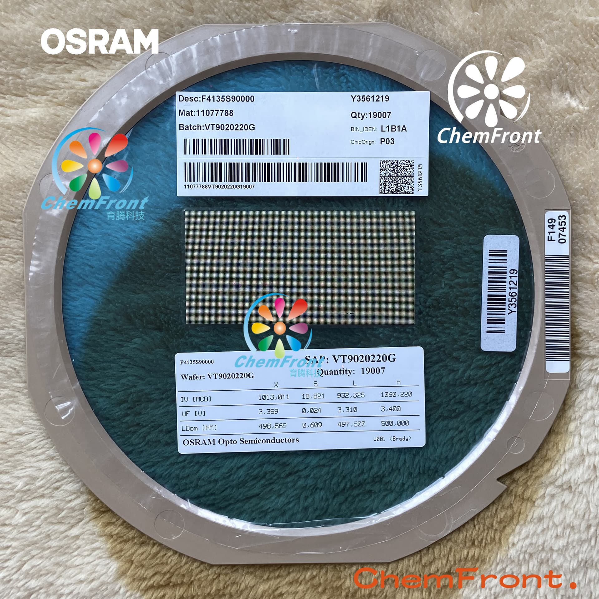 LED Chip Indicator Green Light Chip OSRAM Optoelectronic Chip ROHS Certified Green Light Chip