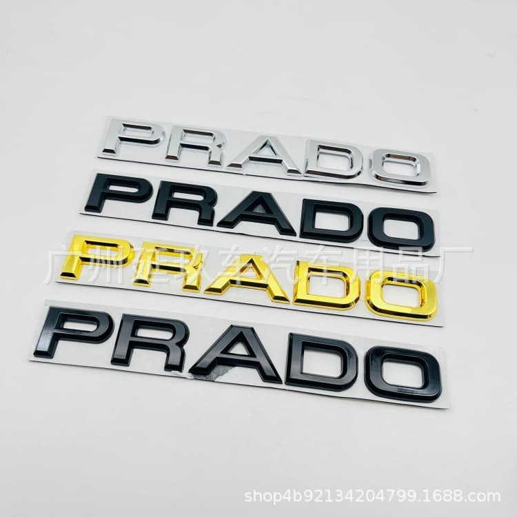 For Toyota Prado PRADO Letter Emblem Body Decorative English 3D Rear Badge