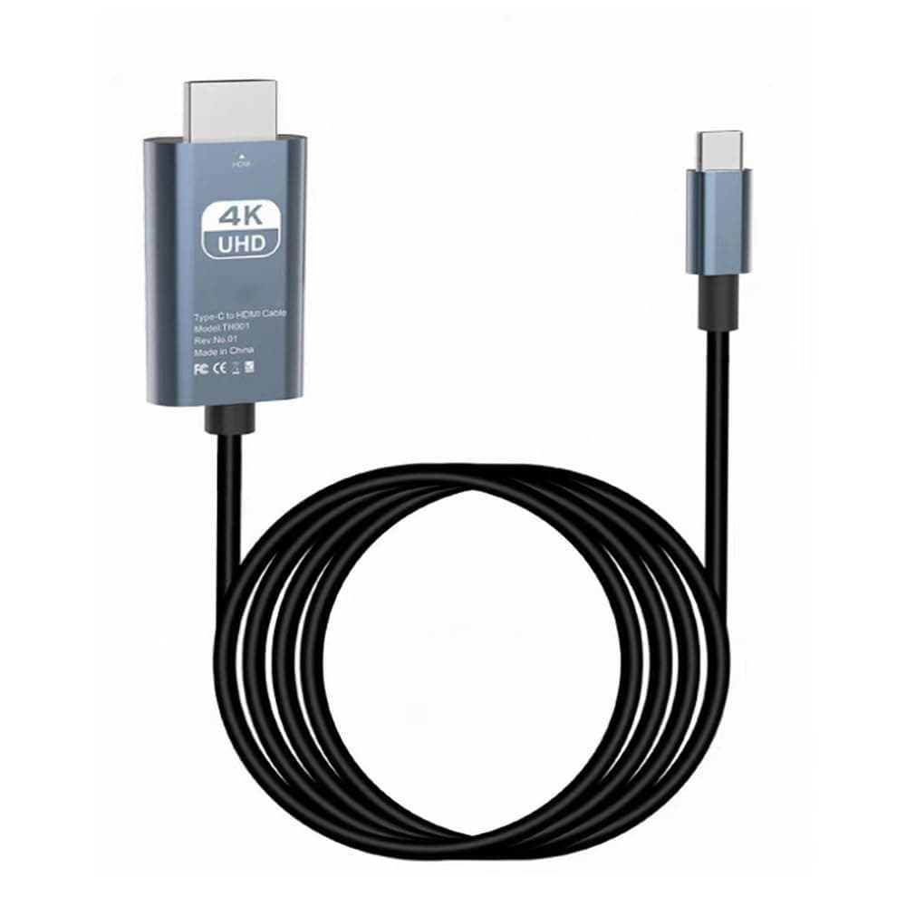 USB-C to HDMI Cable for Phone, Tablet, PC, Switch Console, USB 4K HD Screen Mirroring Adapter