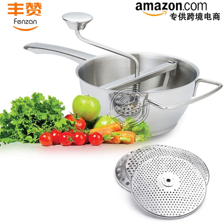 304 Stainless Steel Food Grinder Manual Masher Potato Masher Jam Masher Masher